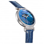 Passage Moon Phase watch, Leather strap, Blue